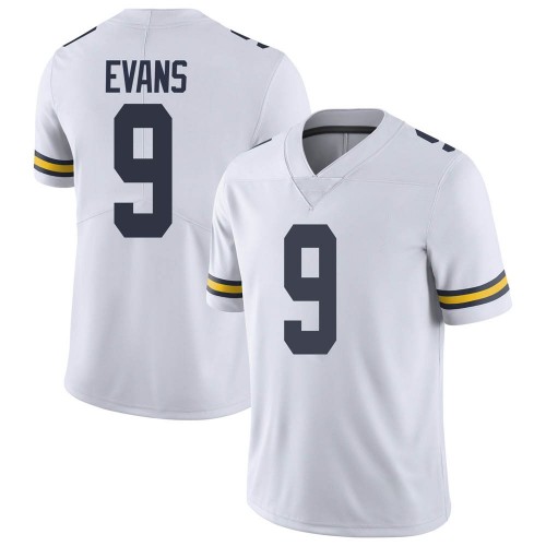 Chris Evans Michigan Wolverines Youth NCAA #9 White Limited Brand Jordan College Stitched Football Jersey MPI2354GV